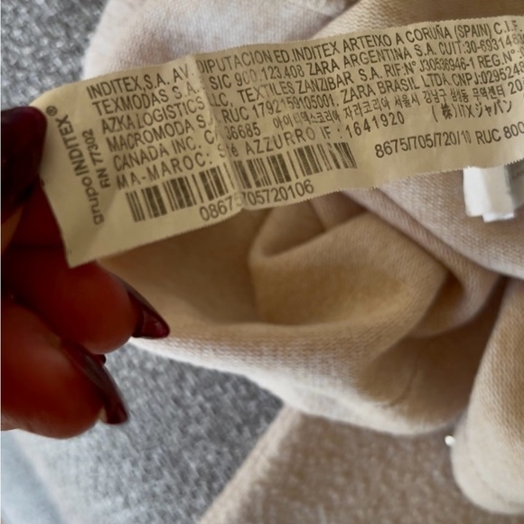Zara Beige Women's Crew Neck Sweater - Picture 10 of 10
